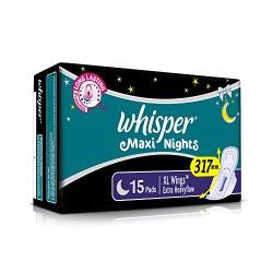 Whisper Maxi Nights XL 15Pads - product media