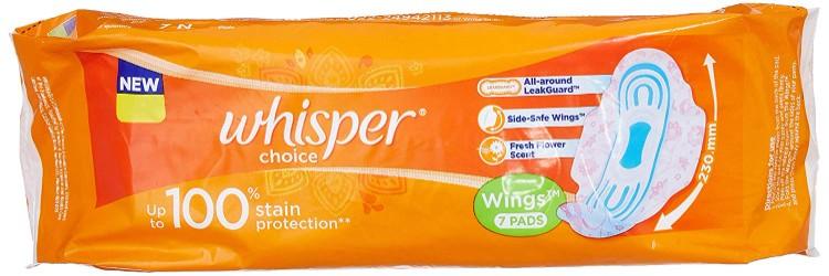 Whisper Wings 7 Pads விஸ்பர் சாய்ஸ் - product media