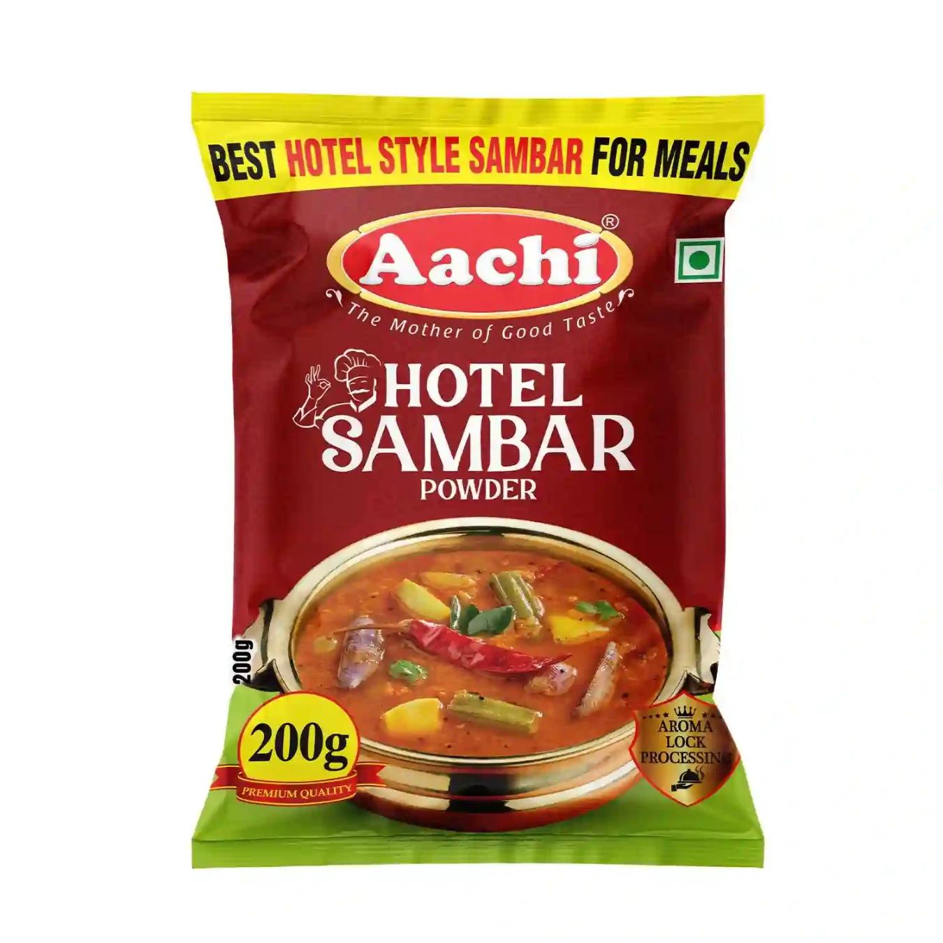 Aachi Sambar Hotel Podi ஆச்சி சாம்பார் பொடி - product media