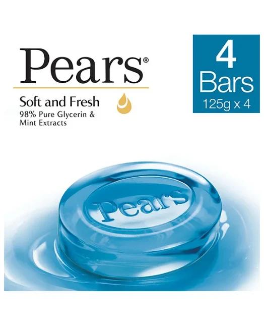 Pears Soft Fresh set 4pc பியர்ஸ் சோப்பு - product media
