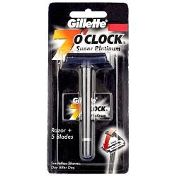 Gillette 7oClock Razor Black ஜில்லட் ரேஸர் - product media
