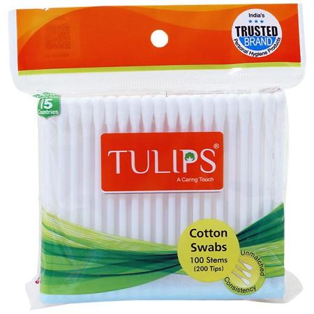 Tulips Cotton Buds pkt 100stems - product media
