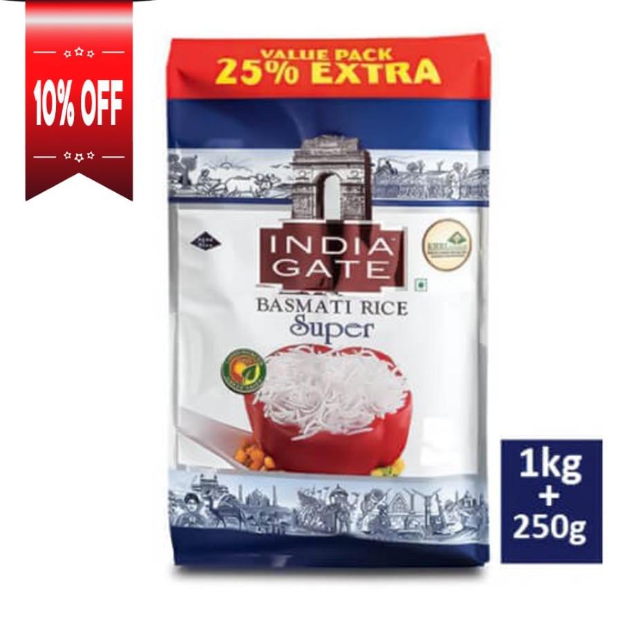 Basmathi Rice Super IndiaGate1kg பாஸ்மதி அரிசி - product media