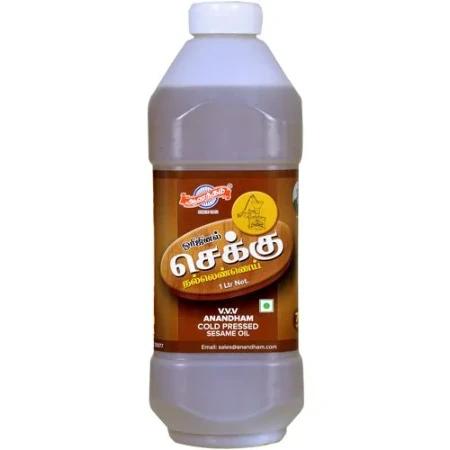 Anandham Chekku Nallennai 1Li Sesame செக்கு நல்லென்னை - product media