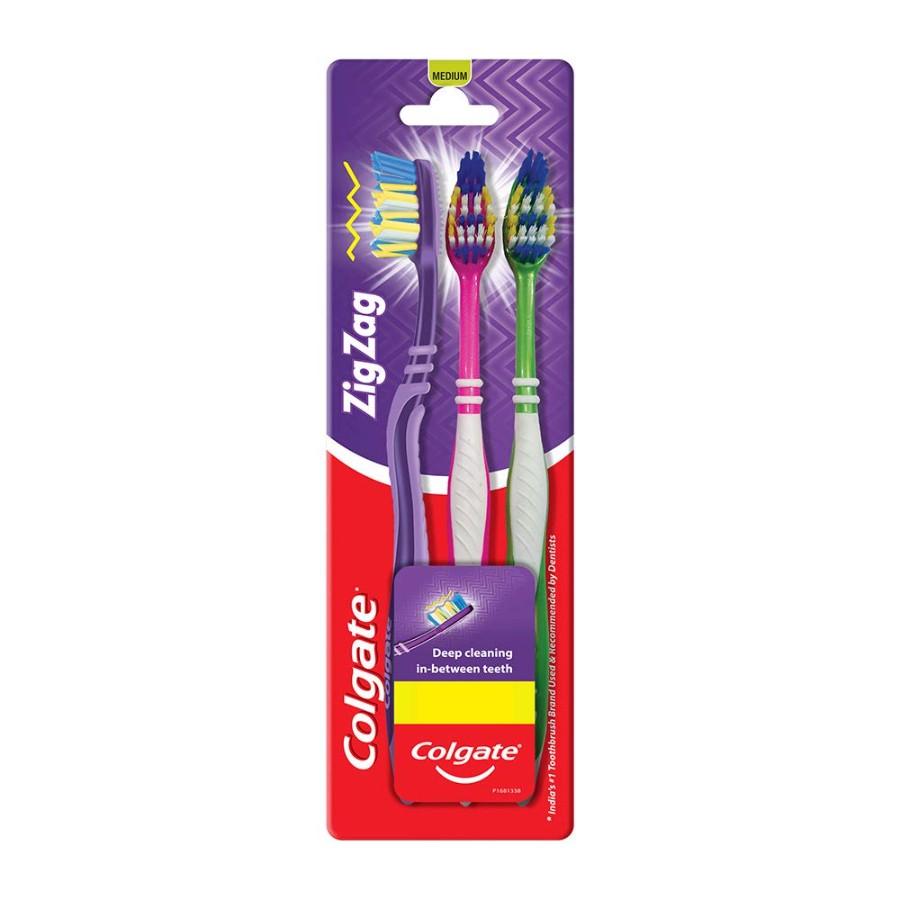 Colgate Brush 3P Zig Zag கோல்கேட் பிரஷ் - product media